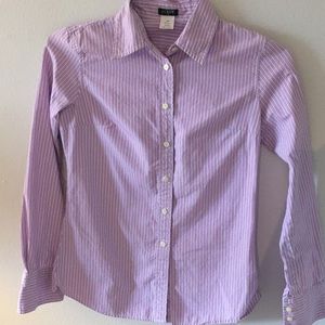 J crew stripes button down shirt size xs